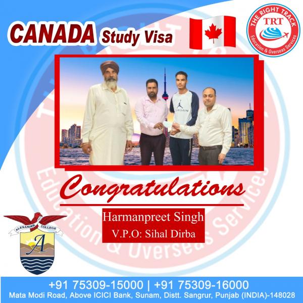 HARAMANPREET SINGH CANADA VISA