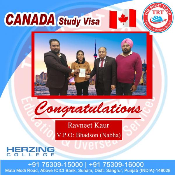 RAVNEET KAUR CANADA VISA