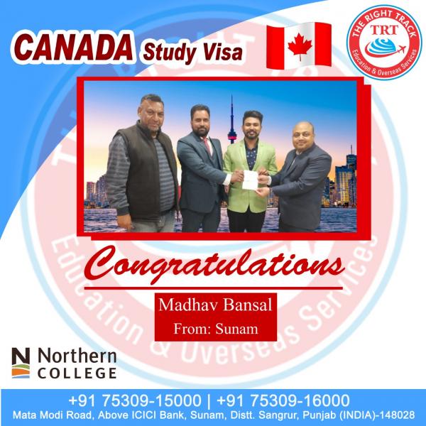 MADHAV BANSAL CANADA VISA