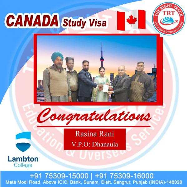RASINA RANI CANADA VISA