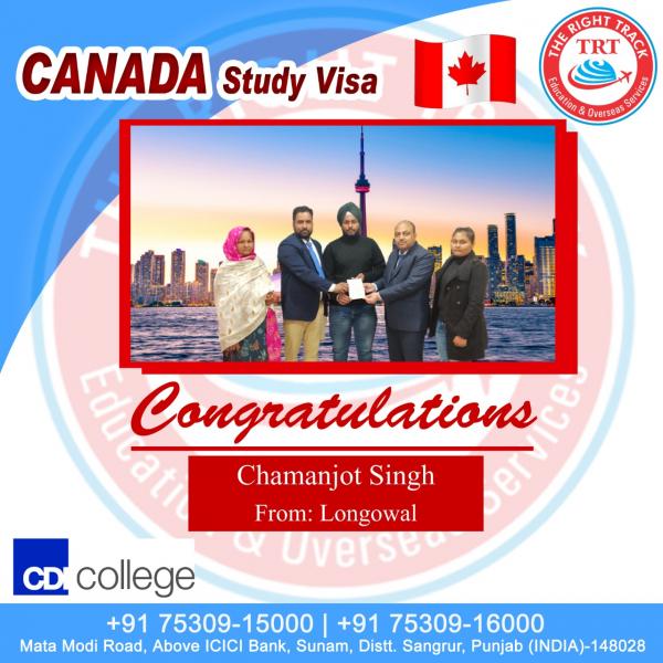CHAMANJOT SINGH CANADA VISA
