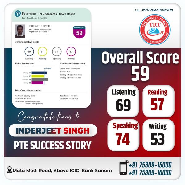 INDERJEET SINGH PTE TRF