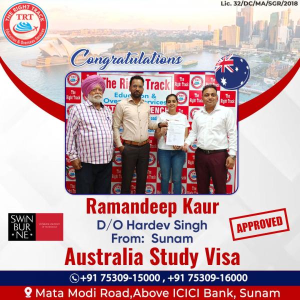 RAMANDEEP KAUR AUSTRALIA VISA