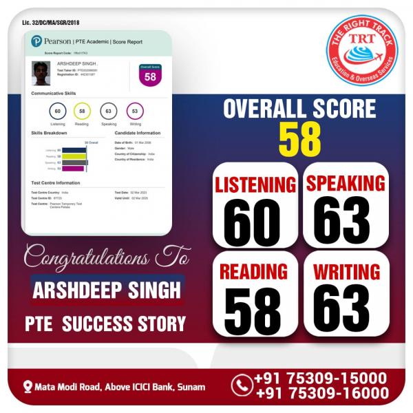 ARSHDEEP SINGH TRF