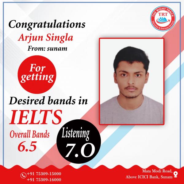 ARJUN SINGLA IELTS