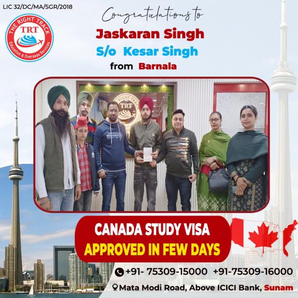 jaskaran singh canada study visa