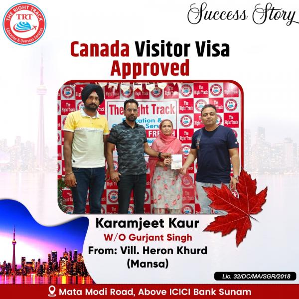karamjeet kaur visitor visa