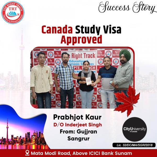 PRABHJOT KAUR CANADA STUDY VISA