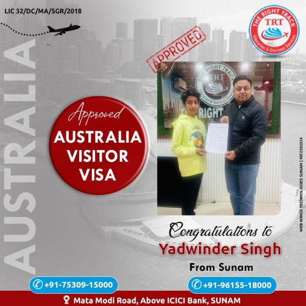 yadwinder singh austrlia visitor visa